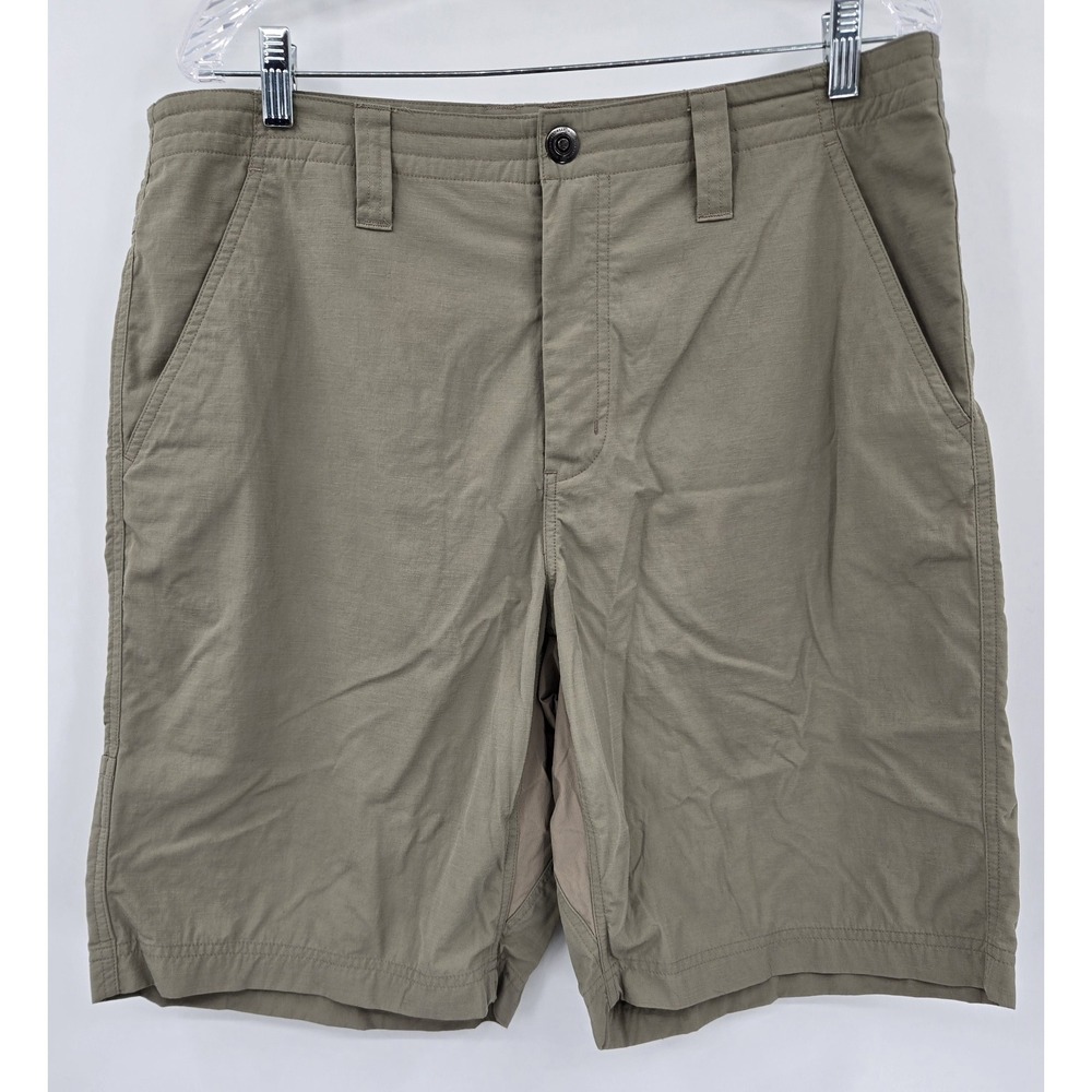 Mountain Hardwear Cargo Shorts Men's 36 Green Hiking Utility Nylon